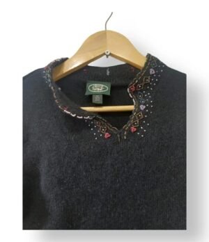 Sweater Feruch Mujer de Lambswool y Angora Azul Marino – Talla S