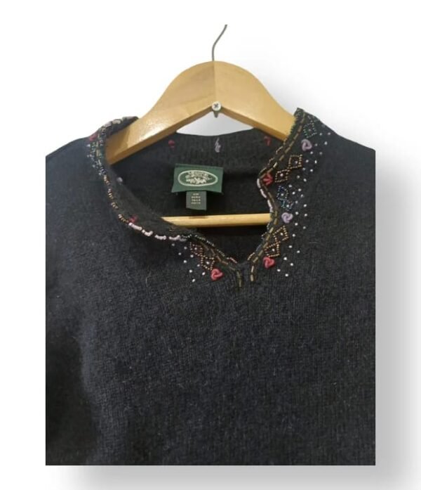 Sweater Feruch Mujer de Lambswool y Angora Azul Marino – Talla S