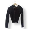 Sweater Guess Negro Mujer Talla XS – Con Capucha y Cierre