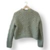 Sweater MNG (Mango) Verde Salvia Mujer Talla XS (Calza hasta M) – Tejido con Alpaca