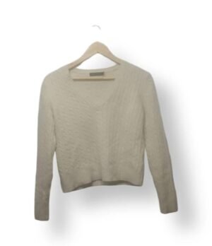 Sweater The Limited Mujer de Lambswool, Angora y Cashmere Color Crudo – Talla S