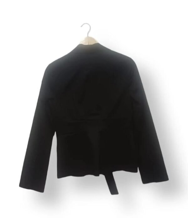 Blazer BCBG MaxAzria Negro Mujer Talla S/M – Algodón Elasticado Elegante
