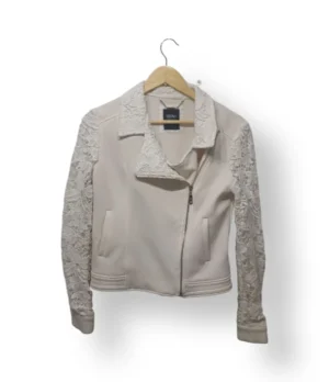 Chaqueta tipo biker Mossimo con encaje – Talla S