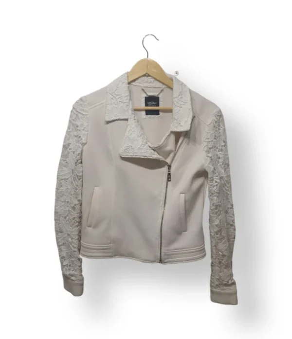 Chaqueta tipo biker Mossimo con encaje – Talla S