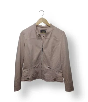 Chaqueta gamuzada ASH rosa palo – Talla 38