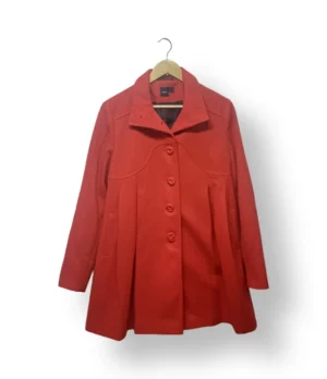 Abrigo de lana ASOS rojo – Talla M/L