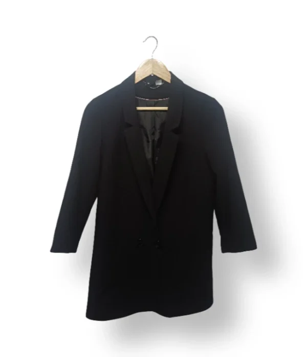 Blazer largo H&M negro – Talla S/M