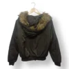 Chaqueta bomber In Vogue con capucha y pelo sintético – Talla M