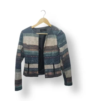Chaqueta Only con diseño tejido multicolor,Talla XS