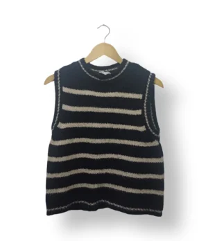 Chaleco tejido a rayas Zara – Talla L