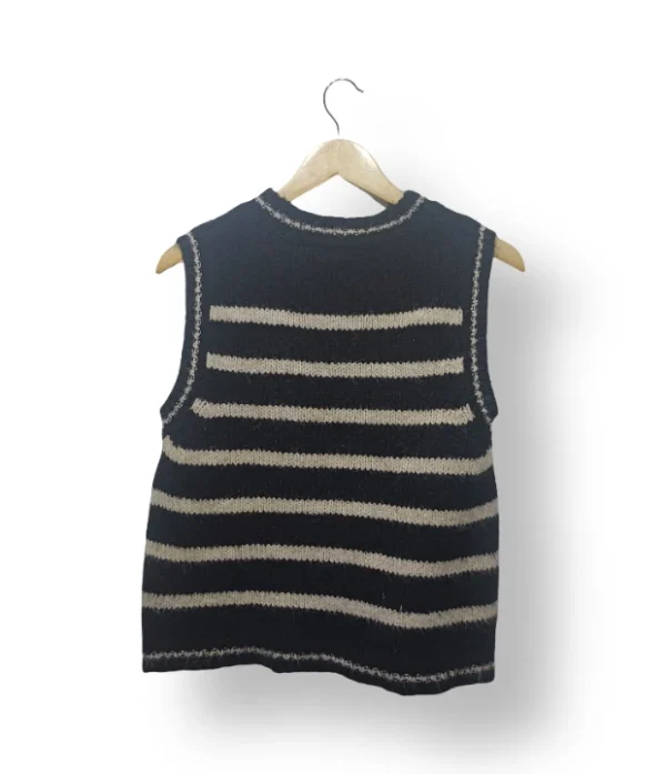 Chaleco tejido a rayas Zara – Talla L