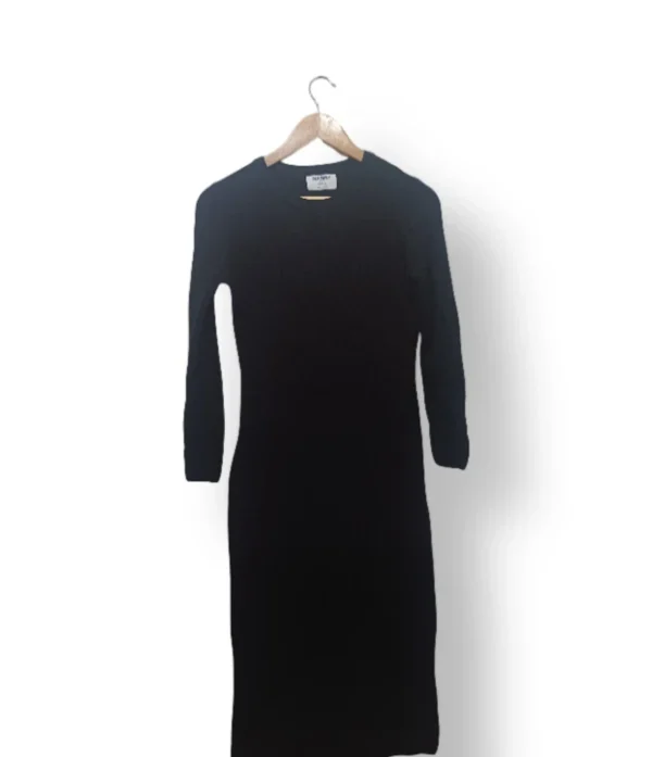 Vestido tejido negro de algodón – Talla XS/S