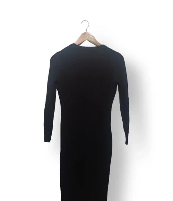 Vestido tejido negro de algodón – Talla XS/S