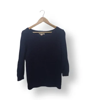 Sweater de lino Banana Republic azul marino – Talla S