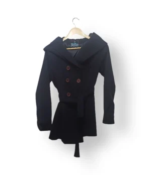 Abrigo Corto Big Dart Mujer – Talla S – Azul Marino