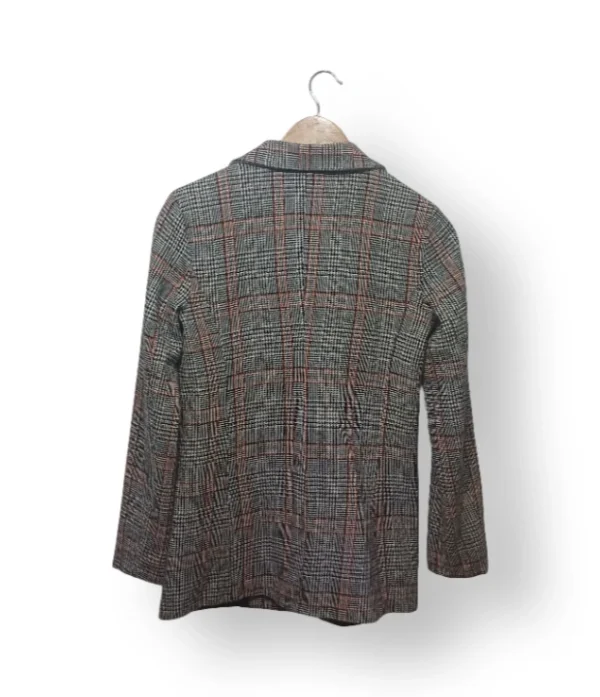 Blazer Trendyol Cuadrillé Mujer – Talla XS/S – Gris con Cuadros