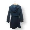 Abrigo Mossimo Mujer con Cinturón – Talla S – Azul Petróleo