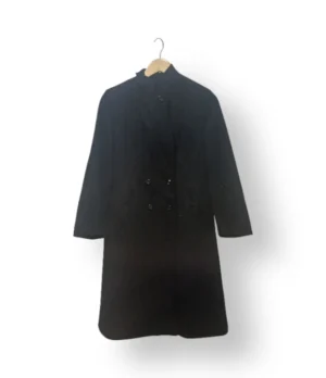 Abrigo Mujer 100% Pura Lana – Negro