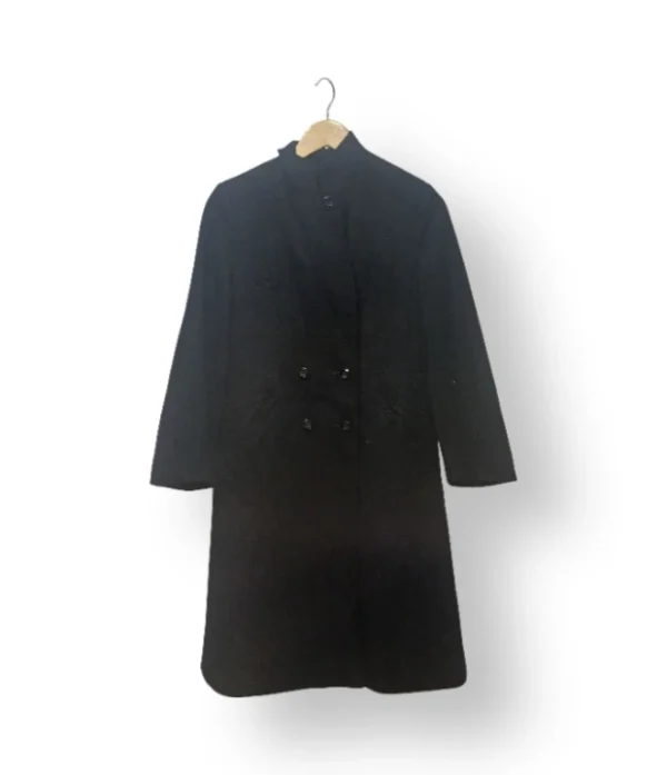 Abrigo Mujer 100% Pura Lana – Negro