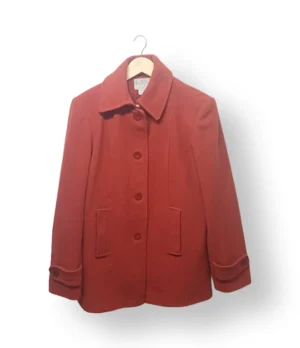 Abrigo Worthington Mujer – Mezcla de Lana – Terracota