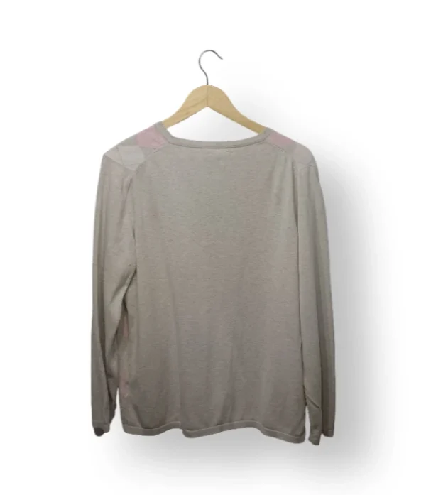 Suéter Tommy Hilfiger Mujer – Talla XL – Beige con Diseño Argyle