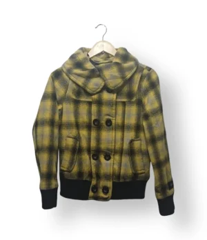 Chaqueta Le Château Cuadrillé con Lana – Talla XS/S