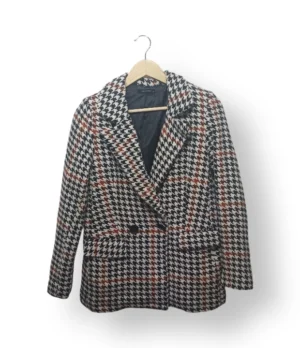 Blazer Trendyol Cuadrillé Pata de Gallo – Talla 38