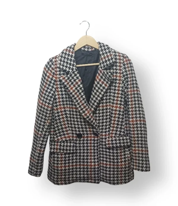 Blazer Trendyol Cuadrillé Pata de Gallo – Talla 38