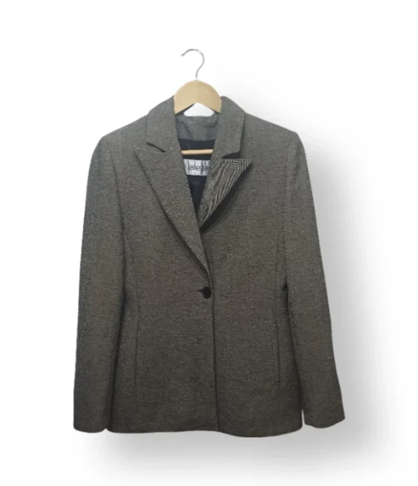 Blazer clásico gris – Talla 38