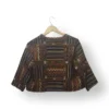 Chaqueta Corta Mujer – Estampado Étnico Multicolor