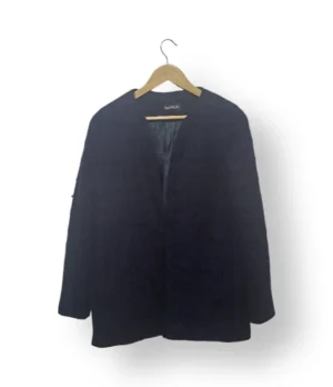 Blazer Network azul marino símil bouclé – Talla M