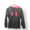 Polerón Under Armour con Capucha Mujer – Talla S – Negro con Rosa