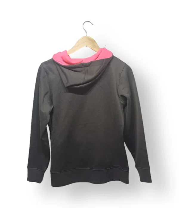 Polerón Under Armour con Capucha Mujer – Talla S – Negro con Rosa