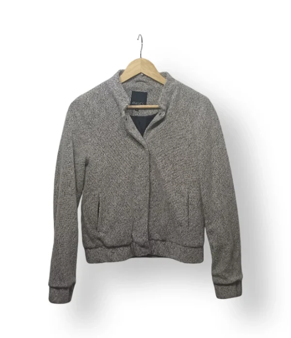 Chaqueta Bomber C&A Basics Gris Jaspeado – Talla S