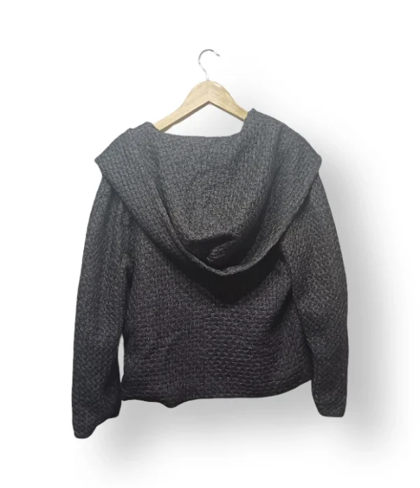 Chaqueta de Lana con capucha– Talla XL – Gris