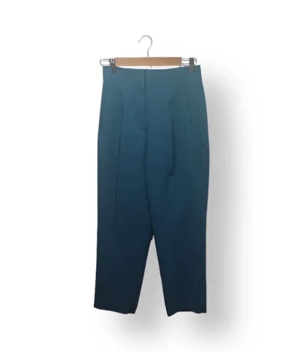 Pantalón Capri Zara Mujer – Talla S – Azul Petróleo