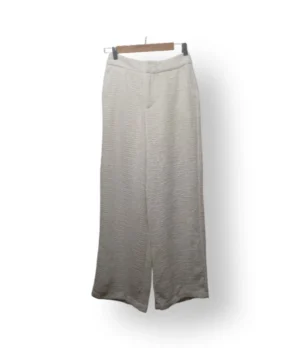 Pantalón Palazzo Blanco Tipo Lanilla Forrado – Talla S