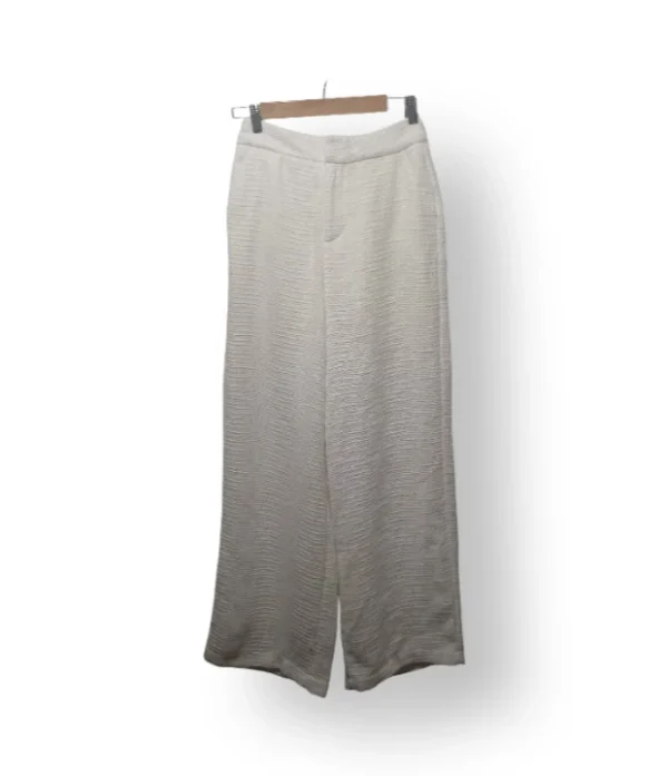 Pantalón Palazzo Blanco Tipo Lanilla Forrado – Talla S