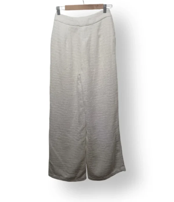 Pantalón Palazzo Blanco Tipo Lanilla Forrado – Talla S