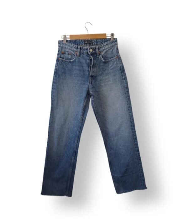 Jeans Zara Mujer Talla 38 – Denim Recto de Tiro Alto