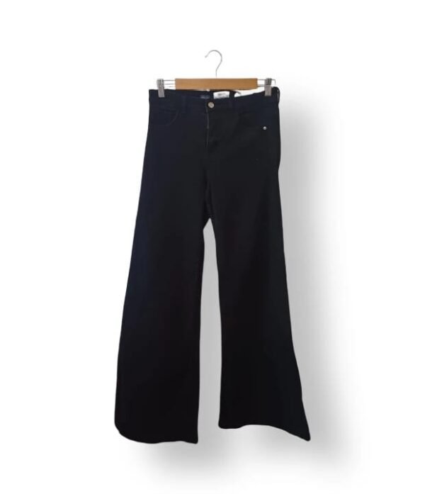 Jeans Wide Leg Sybilla Mujer Talla 36 – Negro Elasticado