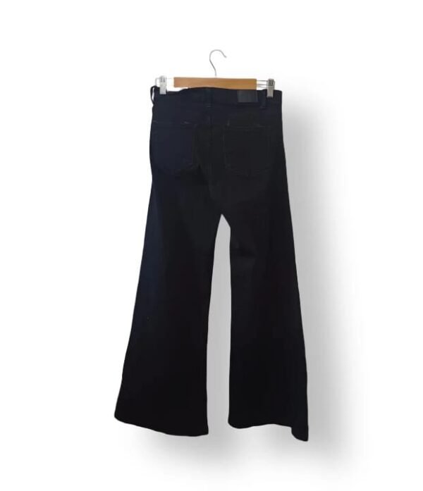 Jeans Wide Leg Sybilla Mujer Talla 36 – Negro Elasticado