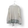 Polerón Limonada Niña Talla 12 Blanco Bordado Floral Estilo Camisero