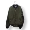 Chaqueta Bomber H&M Niño Verde Militar Talla 10-12 Años con Cierre