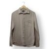 Camisa H&M Beige Hombre Talla S Manga Larga Casual Algodón Clásica