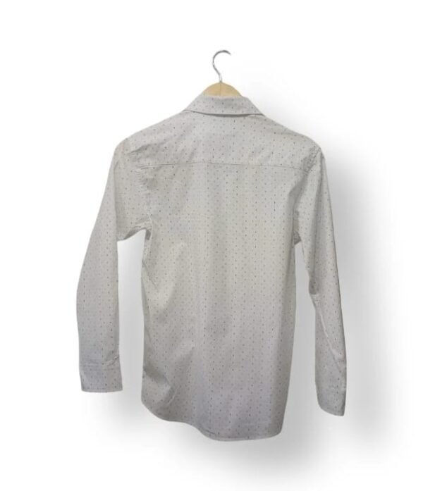 Camisa Tommy Hilfiger Blanca Estampada Talla 16 Algodón Elasticado
