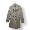 Trench Zara Beige Mujer XS 100% Algodón con Cinturón Clásico Elegante