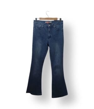 Jeans Fiorucci Mujer Talla 40 Bootcut Azul Elasticado Tiro Medio