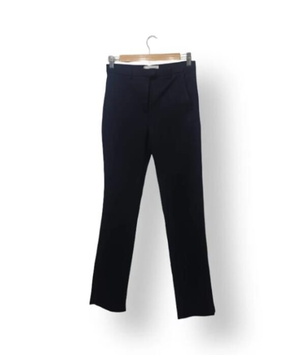 Pantalón Vestir Mango MNG Mujer Talla 36 Azul Marino Corte Recto Clásico