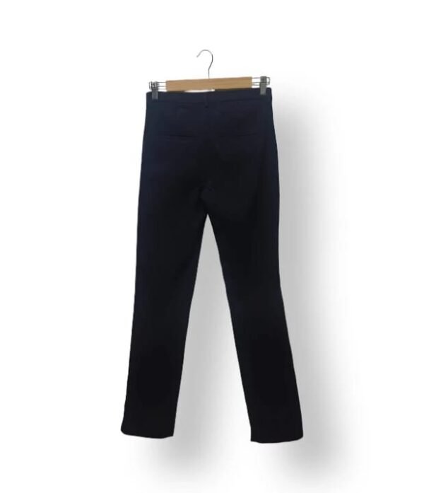 Pantalón Vestir Mango MNG Mujer Talla 36 Azul Marino Corte Recto Clásico